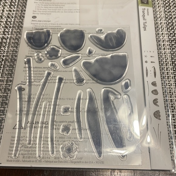 Tulips Floral themed acrylic stamp set by Stampin Up called tranquil Tulips. - Picture 2 of 2